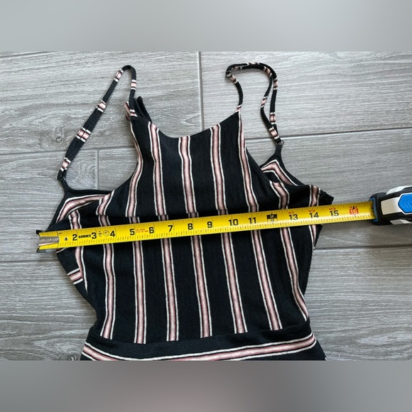 Joie Briselle Linen Jumpsuit, Vertical Stripes, Wide Leg & Exposed Back—Size XS• - Picture 13 of 16